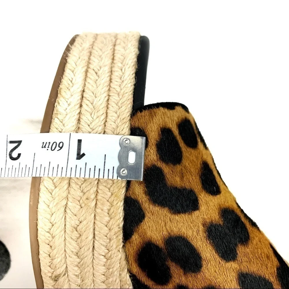 J. Crew Camilla platform espadrilles in animal print calf hair